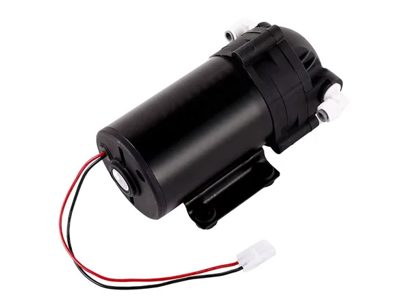 A black booster pump