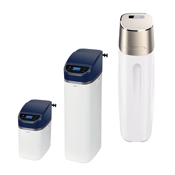 2 central water softeners of different sizes