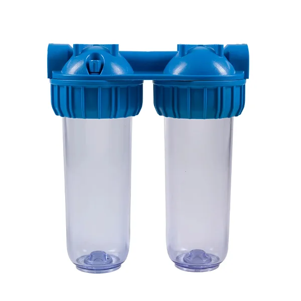 A blue dual-stage pre-filter