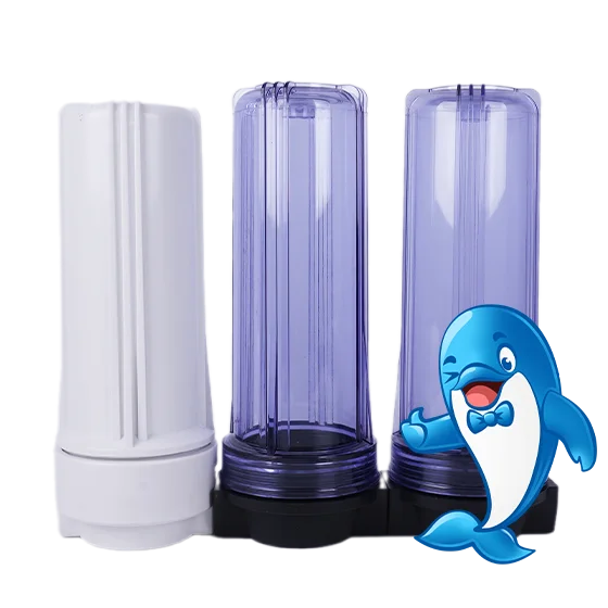 Nuonuo is standing next to 3 filter housings.