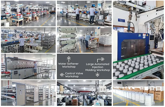 Several photos of the Keman manufacturing factory placed together