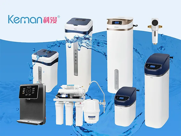 6 different types of Keman water purification equipment placed together.