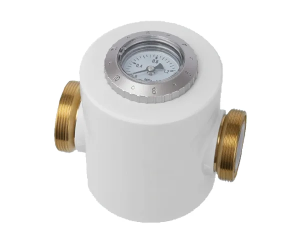 KM-PF-02 self-cleaning pre-filter pressure gauge and record dail