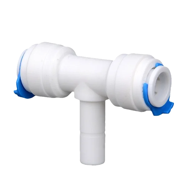A plug-in t-type water purifier connector on the table