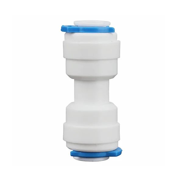 A quick connect straight water purifier connector