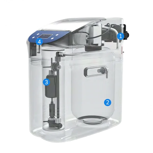The structure diagram of 3 central water softeners