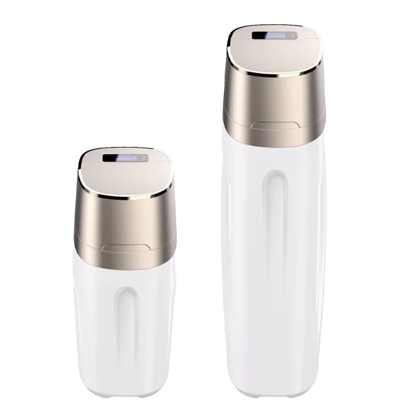 2 platinum - colored central water softeners of different specifications