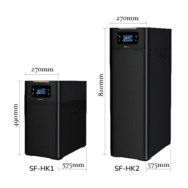 SS-HK soften-filter-all-in-one machine dimensions diagram