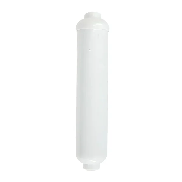 A white cylindrical T33 post-activated carbon filter cartridge