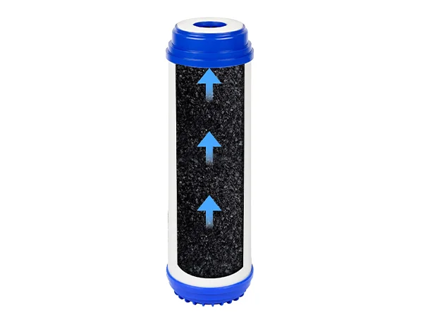 A cross-sectional diagram of the working principle of a UDF filter cartridge