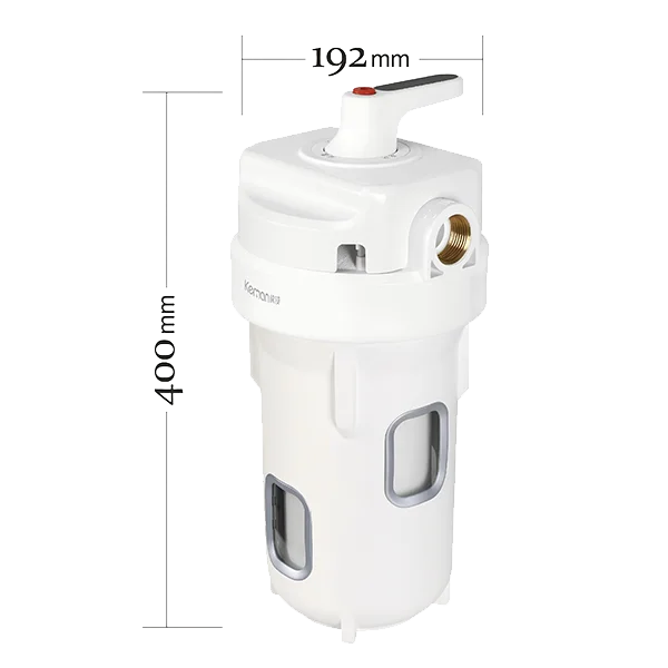 Dimension diagram of VA10M-D big fat bottle pre-filter
