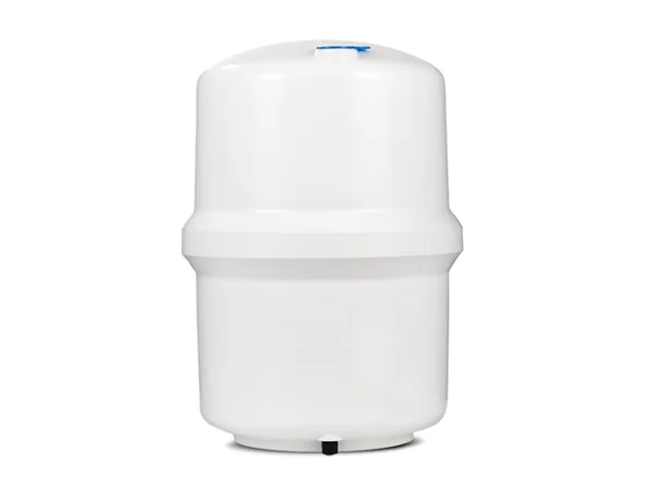 A white pressure water tank